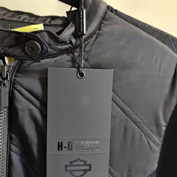 Harley Davidson - stretch puffer jacket - coat - bar and shield - NWT - Size S - Picture 2 of 5